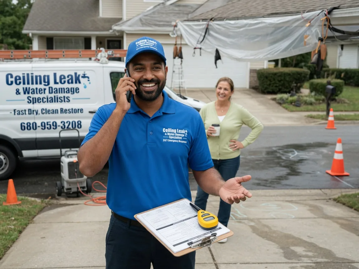Ceiling Leak Cleanup Thawville, IL FAQs